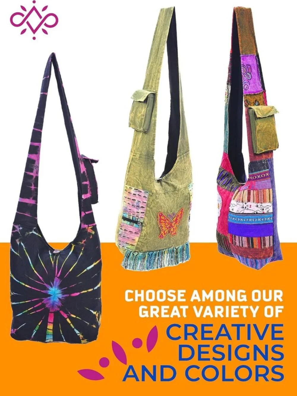 Stylish Boho Crossbody Bag for Women | Chic Hippie Tote & Cloth Purse